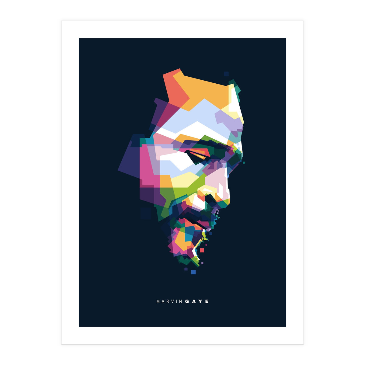 Marvin Gaye Pop Art WPAP (Print Only)