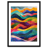Abstract Rainbow Rolling Hills Landscape thumbnail