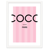 Paris Fashion Quote Art, Coco Chanel, Chic Decor