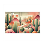 Art Deco Desert Cacti (Print Only) thumbnail