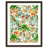 Birds And Butterflies In Tropical Jungle thumbnail