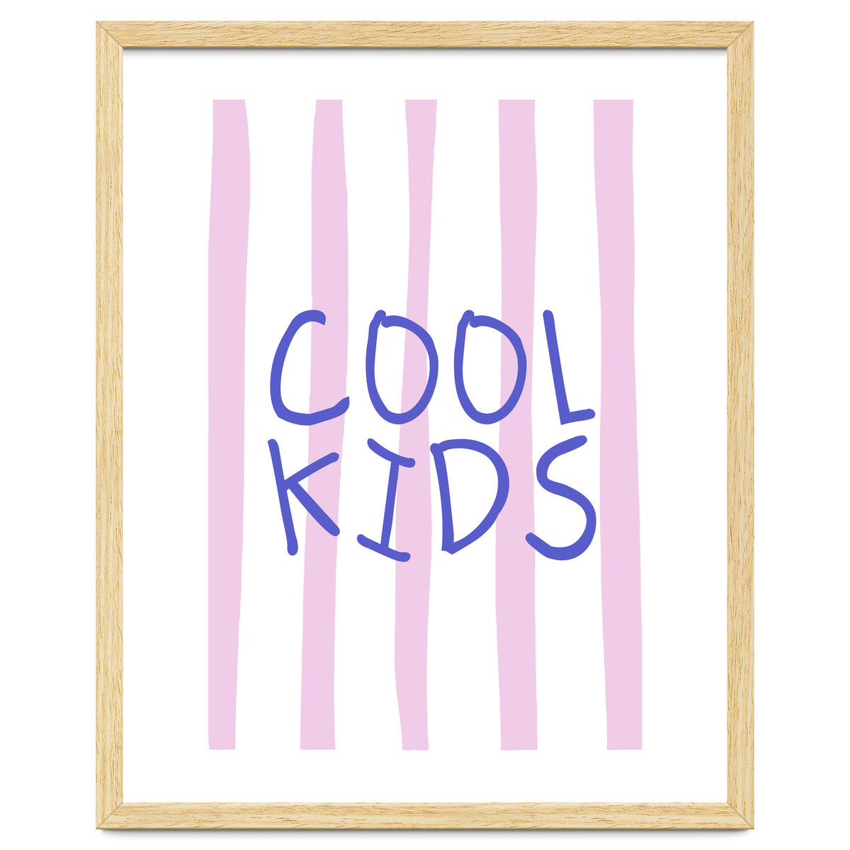Cool Kids Club, Fun Playful Quote Print for Kids Room and Playroom Decor