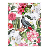 Vintage Cockatoo in Flower Jungle (Print Only) thumbnail