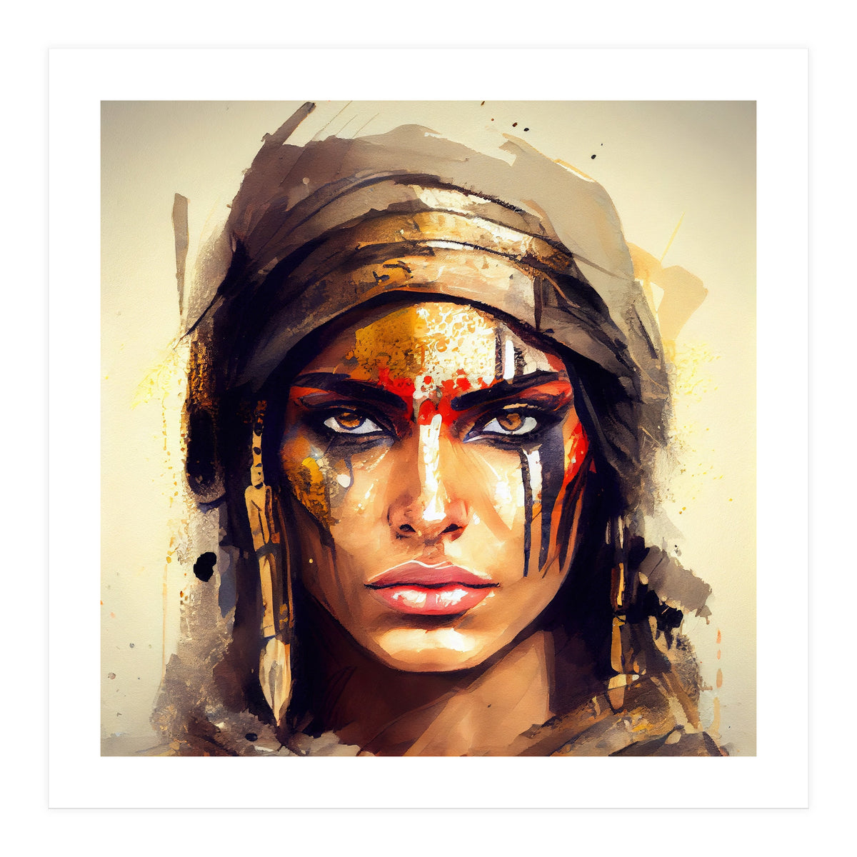 Powerful Egyptian Warrior Woman #4 (Print Only)