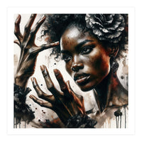 Noir Flamenco Hands Portrait (Print Only)