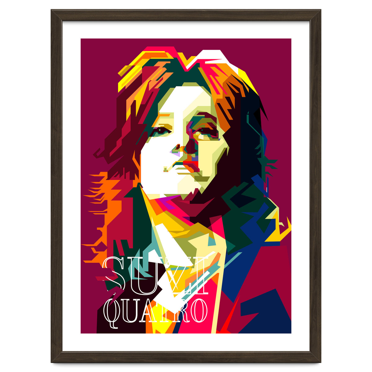 Suzi Quatro Blues Singer Pop Art WPAP