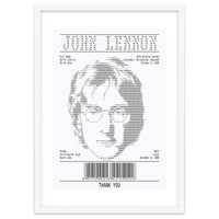 Receipt Art John Lennon