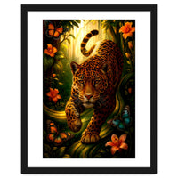 Leopard in Retro Contemporary Aesthetics