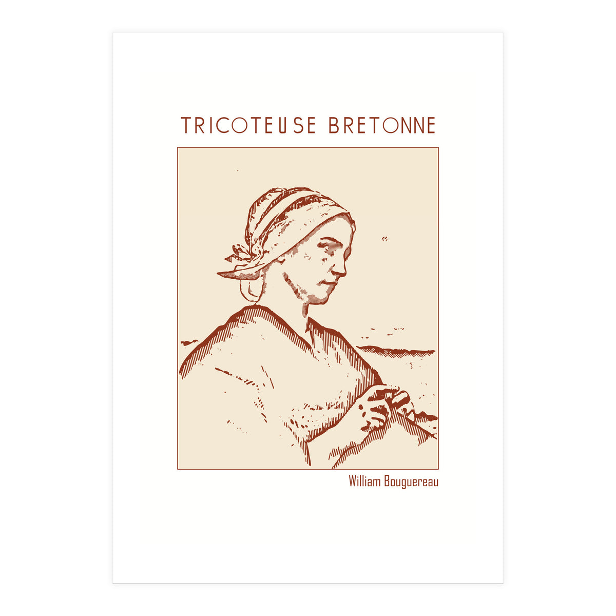Tricoteuse Bretonne – William Bouguereau (Print Only)