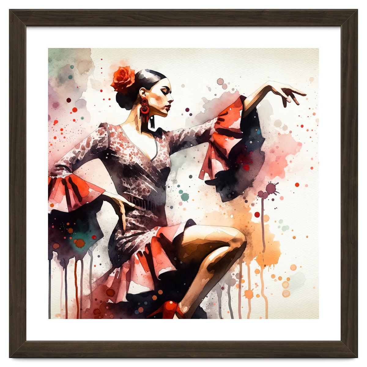 Scarlet Flamenco Side Pose