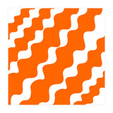 Slanting Orange Wavy Pattern (Print Only) thumbnail