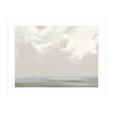 Abstract muted sea and clouds oil painting  (Print Only) thumbnail