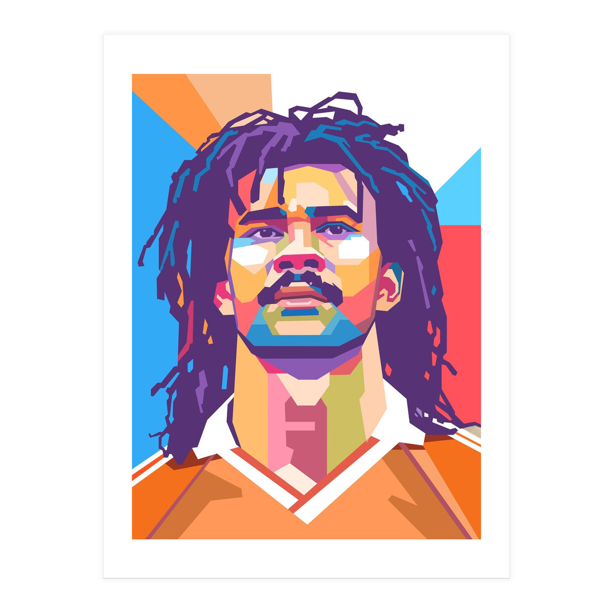 Ruud Gullit pop art portrait (Print Only)