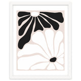 Floral Yin Yang, Scandinavian Nature Flowers Botanical Concept, Plants Blossom Positivity Neutral Minimalism thumbnail