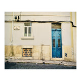 Lisbon Blue door on the street (Print Only) thumbnail
