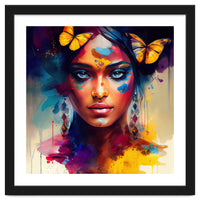 Butterfly Crown Hindu Portrait