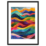 Abstract Rainbow Rolling Hills Landscape thumbnail