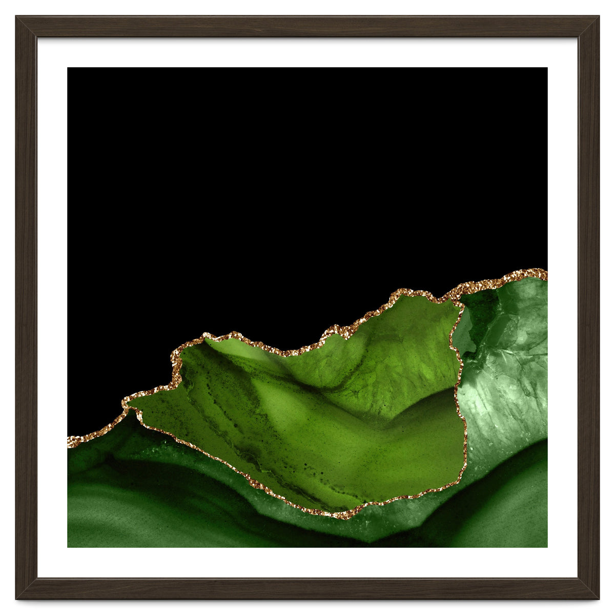 Green & Gold Agate Texture 06