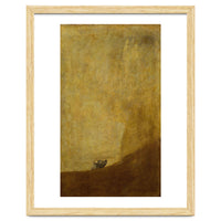 Dog, half submerged. One of the &quot; from the Quinta del Sordo, Goya's house.1819-1823.