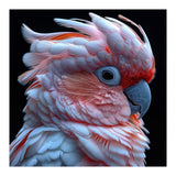 Pink Cockatoo Parrot Close Up Portrait Feather  (Print Only) thumbnail