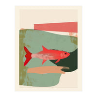 Red Fish Abstract (Print Only)