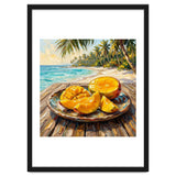 Tropical Mango Beach Oil Painting thumbnail