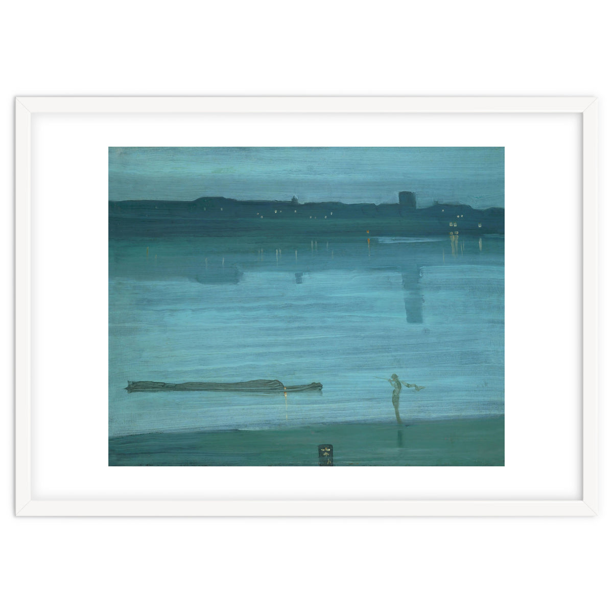 Nocturne, Blue and Silver: Chelsea, 1871 Canvas, 50,2 x 60,8 cm.