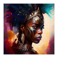 Powerful African Warrior Woman #4 (Print Only)