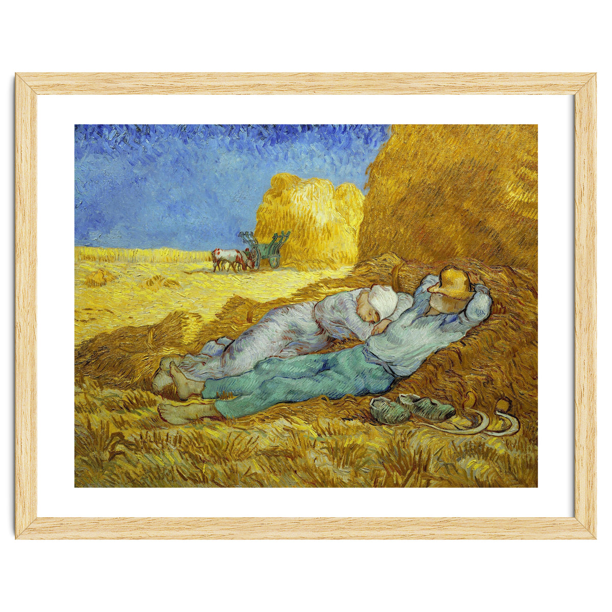 Vincent Van Gogh / 'The Siesta (after Millet)', 1889-1890, Oil on canvas, 73 x 91 cm.