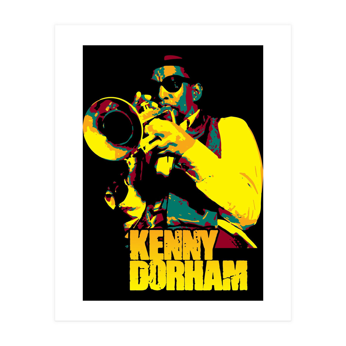 Kenny Dorham Jazz Trumpeter in Pop Art (Print Only)