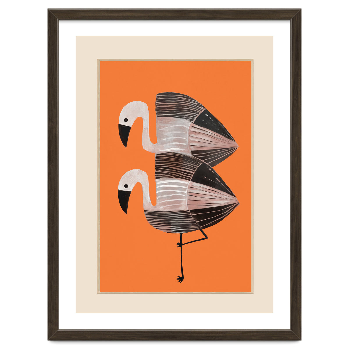 Tangerine Flamingos
