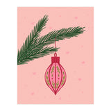 Christmas Globe with tree branch (Print Only) thumbnail