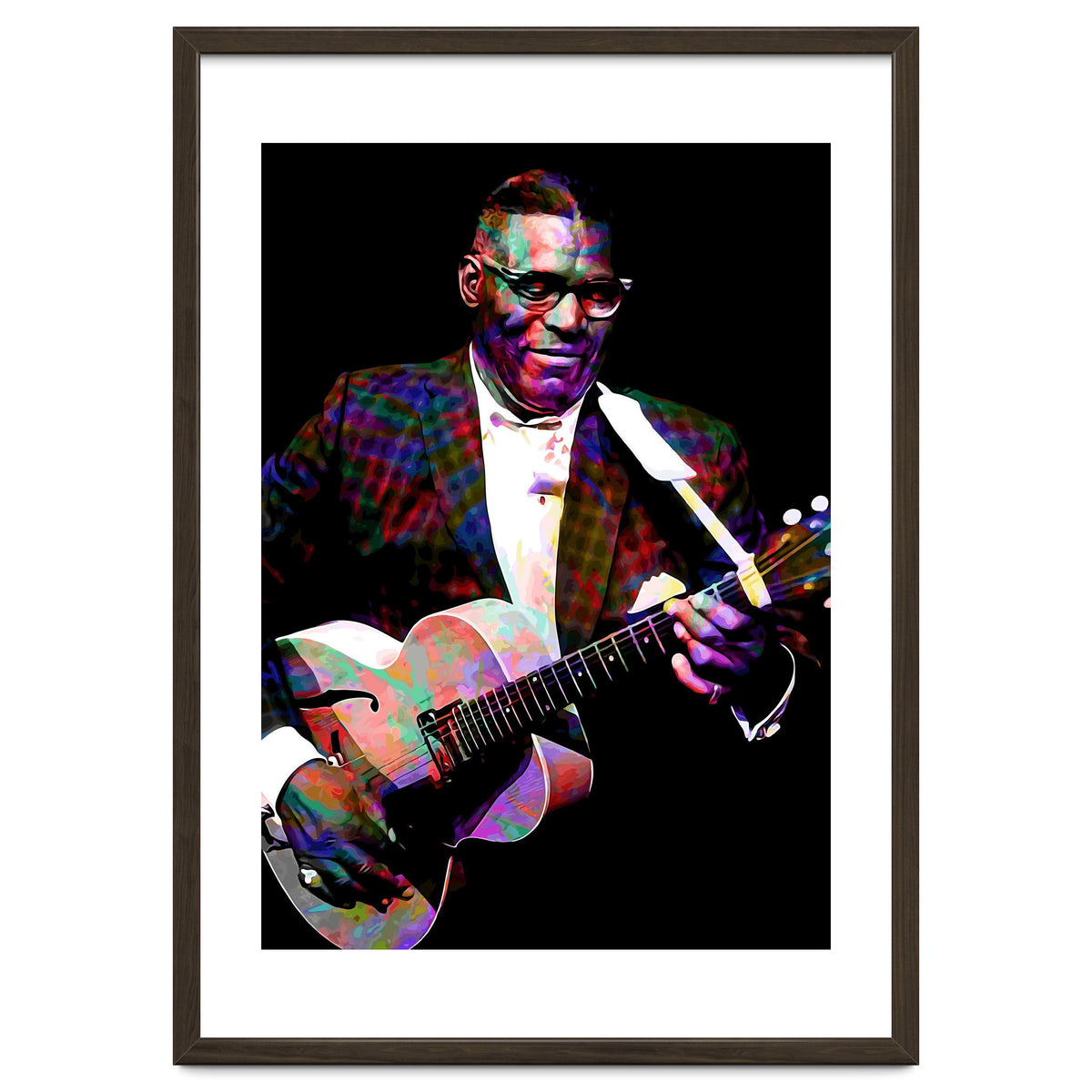Howlin Wolf American Blues Guitarist Colorful