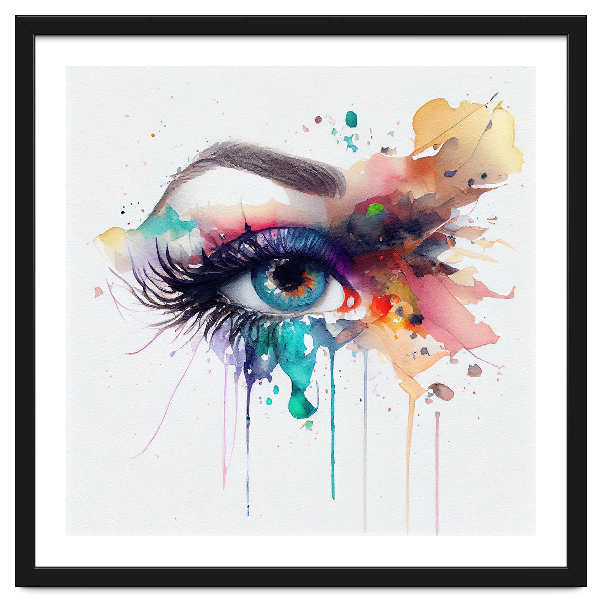 Watercolor Woman Eye #2