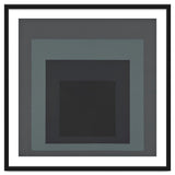 JOSEF ALBERS - HOMAGE TO THE SQUARE BLACK GREY thumbnail