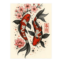 Koi fish Japanese (Print Only)