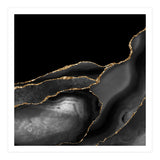 Black & Gold Agate Texture 04  (Print Only) thumbnail