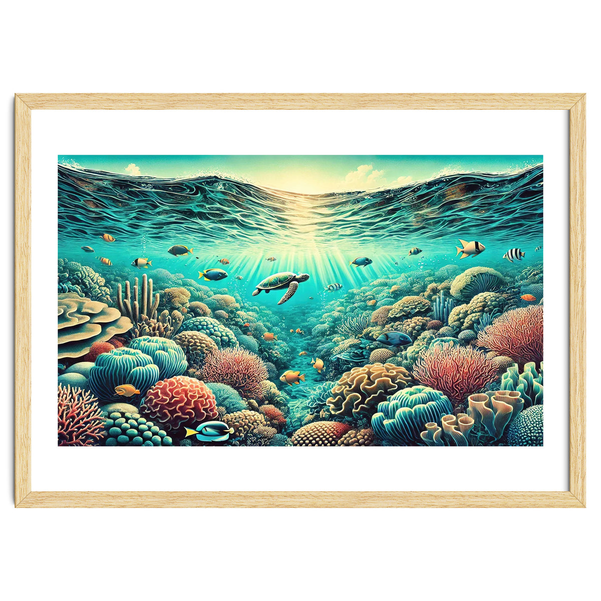 Vintage Australia, Great Barrier Reef Poster