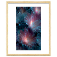 Luminous Bioluminescent Floral Abstract
