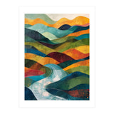 Abstract Rolling Hills Landscape (Print Only) thumbnail