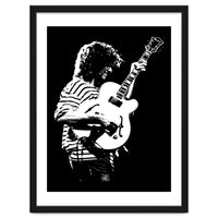 Pat Metheny American Jazz Musician in Monochrome