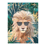 Lion Jungle wearing sunglasses (Print Only) thumbnail