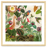 Exotic Lush Jungle And Wild Animals Landscape thumbnail