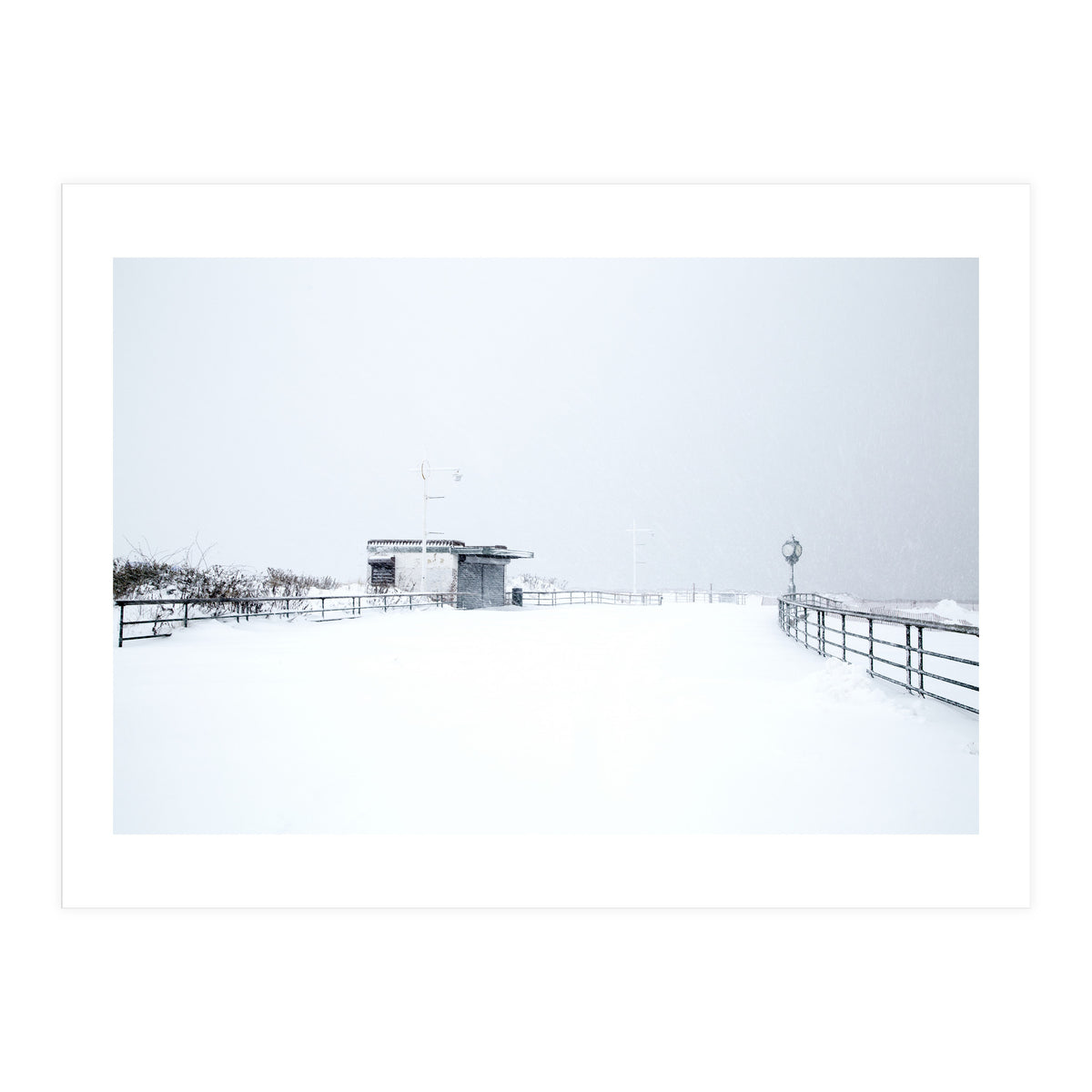 Hut in the winter seascape  (Print Only)