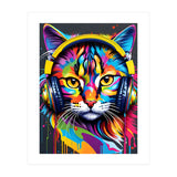 Cat In Headphones (Print Only) thumbnail