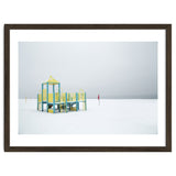 Playground in the winter seascape thumbnail