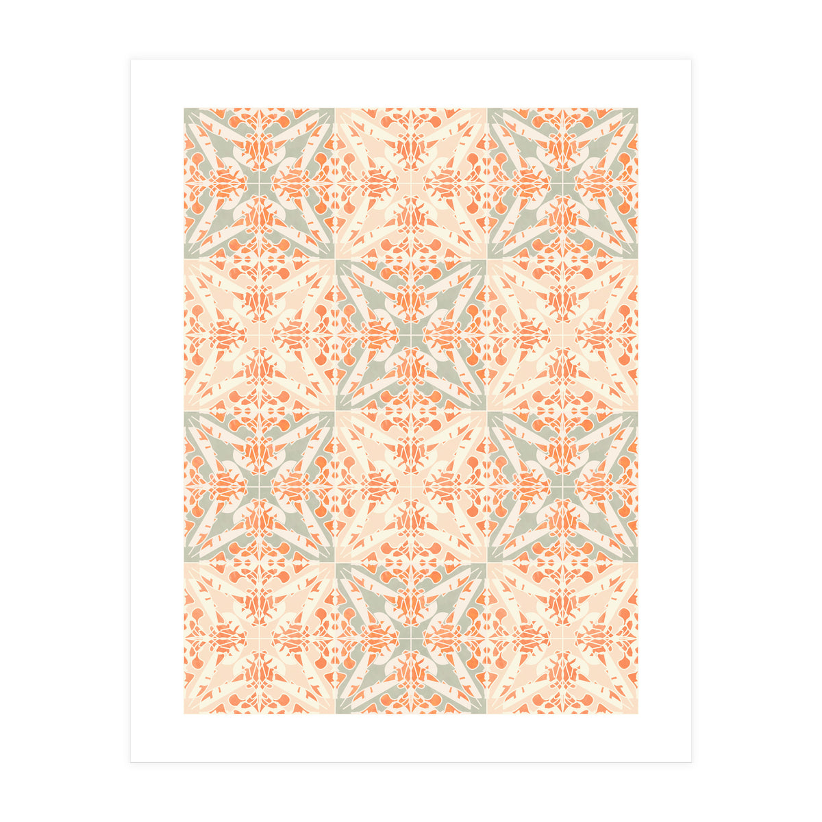 Coral Moth Tiles (Print Only)