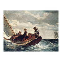 Winslow Homer: Breezing Up (A Fair Wind). Date/Period: 1873 - 1876. Painting. (Print Only)