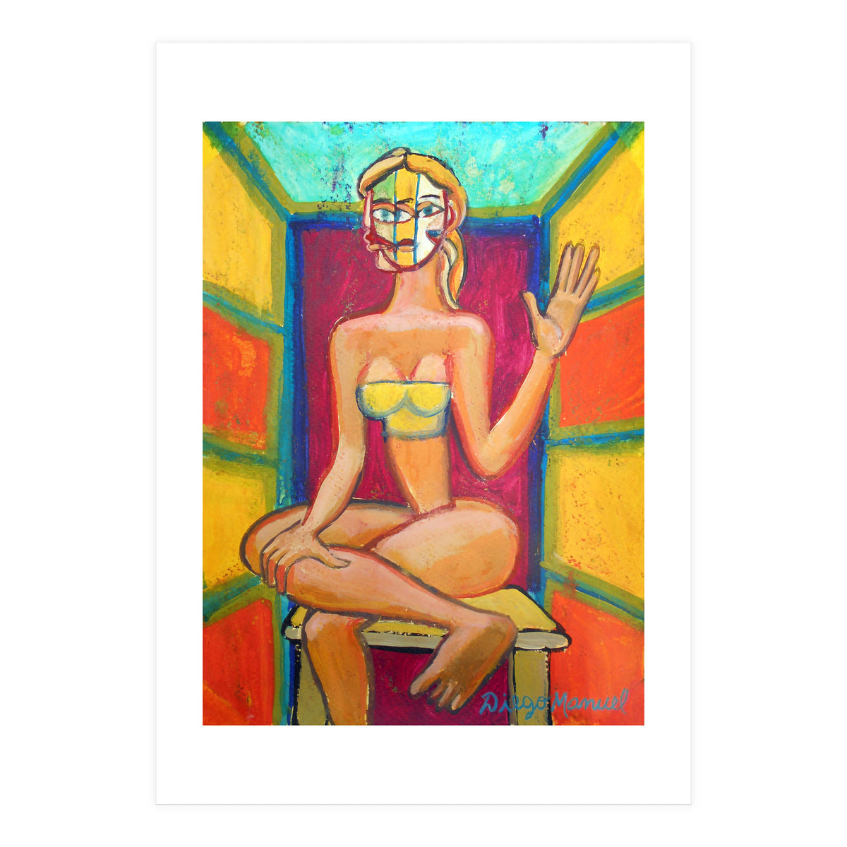 Mujer En La Silla 11 (Print Only)