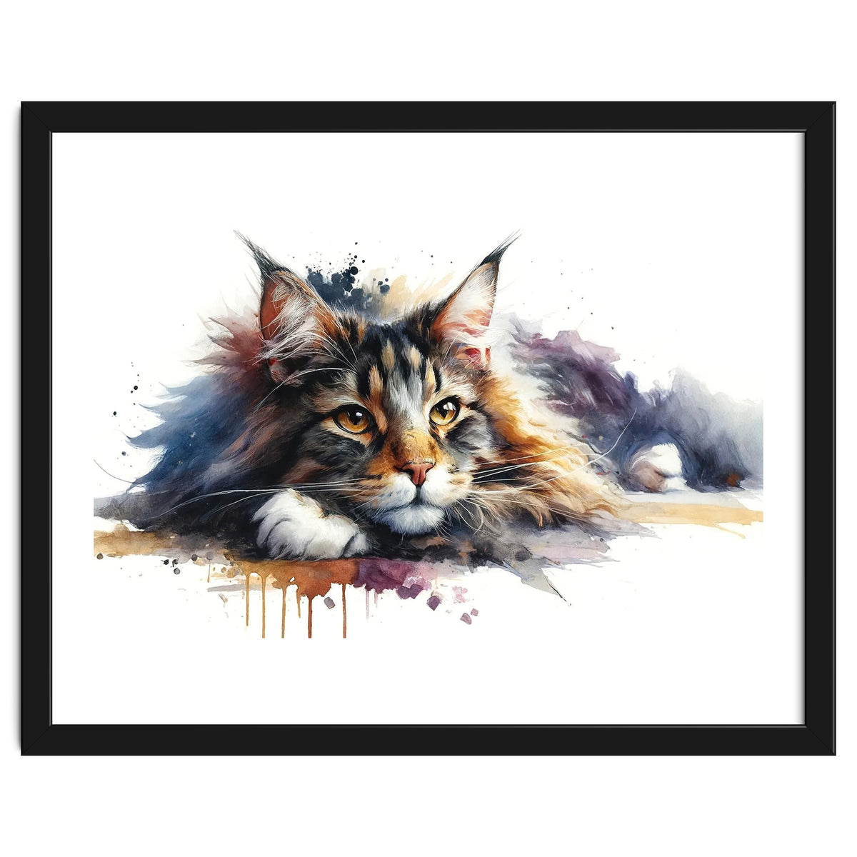 Maine Coon Resting Portrait